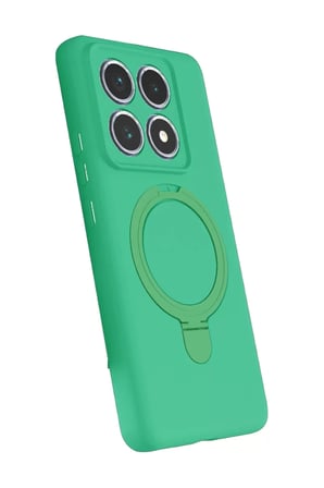 Newface Xiaomi Mi 14T Pro Regal Magsafe Standlı Kapak - Yeşil