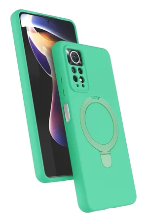 Newface Xiaomi Redmi Note 12 Pro 4G Regal Magsafe Standlı Kapak - Yeşil