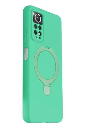Newface Xiaomi Redmi Note 12 Pro 4G Regal Magsafe Standlı Kapak - Yeşil