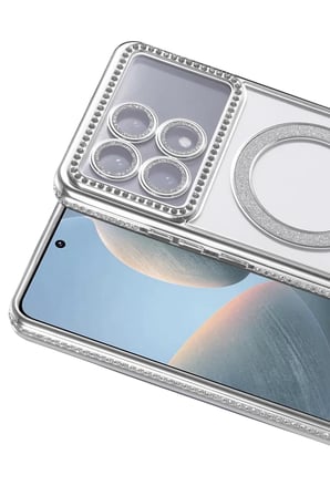 Newface Xiaomi Poco X6 Pro Joke Simli Magneticsafe Kılıf - Gümüş