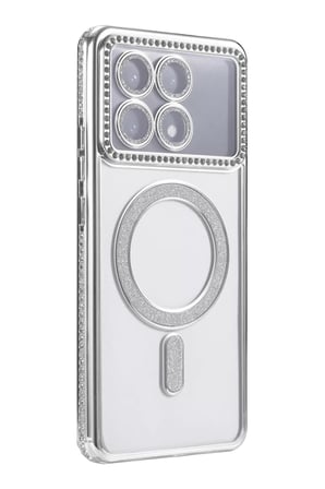 Newface Xiaomi Poco X6 Pro Joke Simli Magneticsafe Kılıf - Gümüş