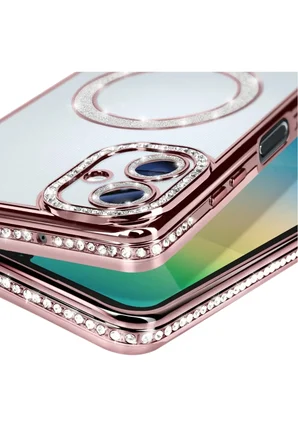 Newface Samsung Galaxy A06 Joke Simli Magneticsafe Kılıf - Pembe