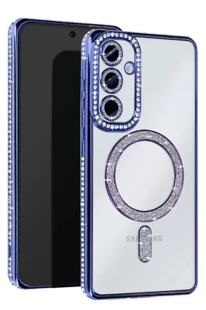 Newface Samsung Galaxy A36 Joke Simli Magneticsafe Kılıf - Mavi