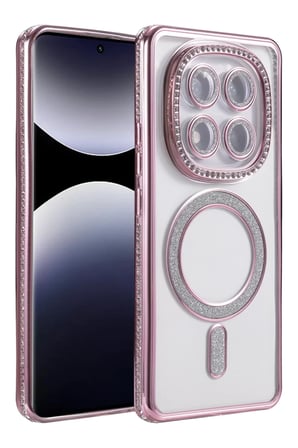 Newface Xiaomi Redmi Note 14 Pro 5G Joke Simli Magneticsafe Kılıf - Pembe