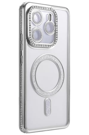 Newface Xiaomi Redmi Note 14 4G Joke Simli Magneticsafe Kılıf - Gümüş
