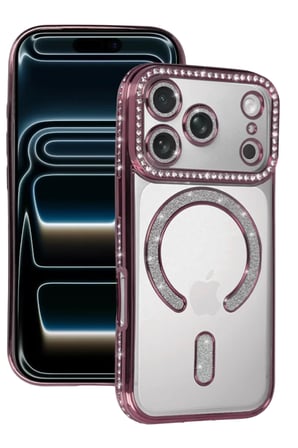 Newface Apple iPhone 17 Pro Max Joke Simli Magneticsafe Kılıf - Pembe