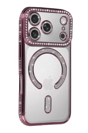 Newface Apple iPhone 17 Pro Max Joke Simli Magneticsafe Kılıf - Pembe