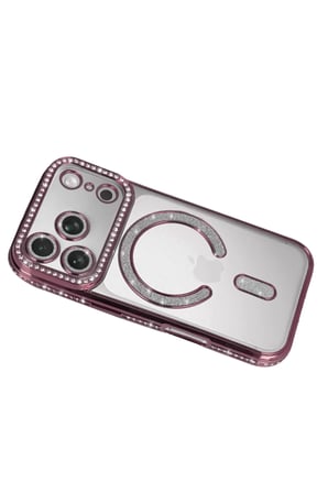 Newface Apple iPhone 17 Pro Max Joke Simli Magneticsafe Kılıf - Pembe