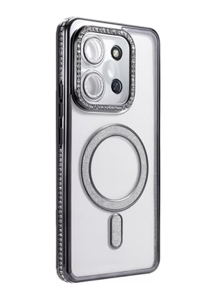 Newface Xiaomi Redmi 15C 4G Joke Simli Magneticsafe Kılıf - Siyah