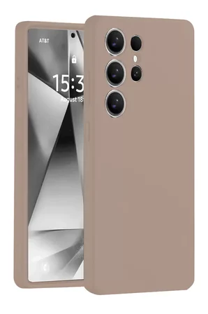 Newface Samsung Galaxy S25 Ultra Kılıf Nano içi Kadife Silikon - Pudra