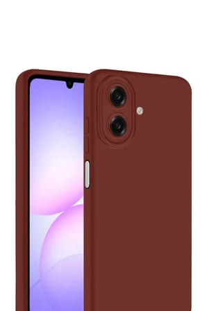 Newface Samsung Galaxy A07 4G First Silikon - Bordo
