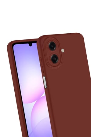 Newface Samsung Galaxy A07 4G First Silikon - Bordo