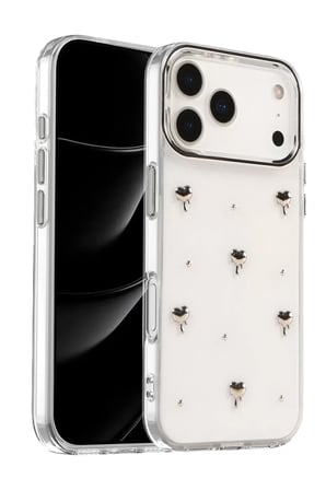 Newface Apple iPhone 17 Pro Max Fiyonk Desenli Kapak - Desen 1