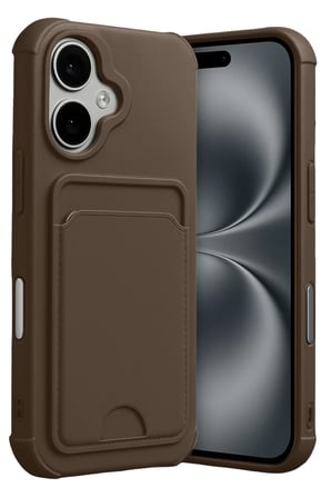 Newface Apple iPhone 17 Kelvin Kartvizitli Silikon - Kahverengi