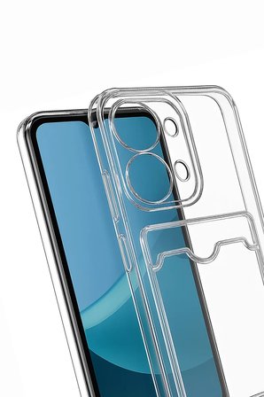 Newface Xiaomi Redmi 15C 4G Kılıf Kart Şeffaf Silikon - Şeffaf