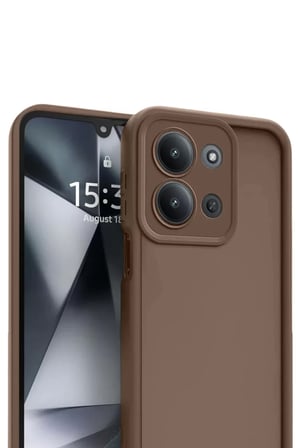 Newface Xiaomi Redmi 15C 4G Viera Silikon - Kahverengi