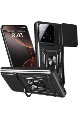 Newface Xiaomi Mi 15T Pars Lens Yüzüklü Silikon - Siyah
