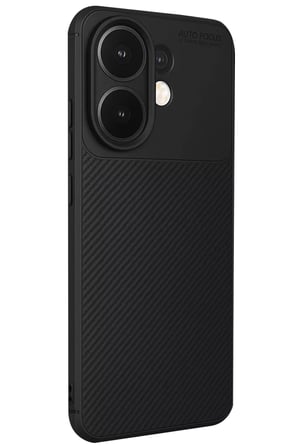 Newface Vivo V60 5G Auto Focus Karbon Kapak - Siyah