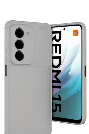 Newface Xiaomi Redmi 15 4G Auto Focus Karbon Kapak - Gri