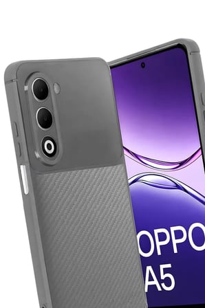 Newface Oppo A5 4G Auto Focus Karbon Kapak - Gri