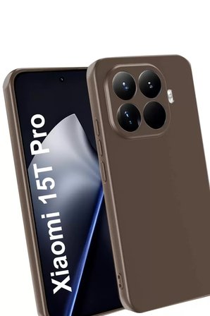 Newface Xiaomi Mi 15T Pro First Silikon - Kahverengi