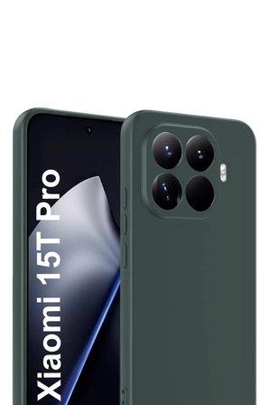 Newface Xiaomi Mi 15T Pro First Silikon - Koyu Yeşil