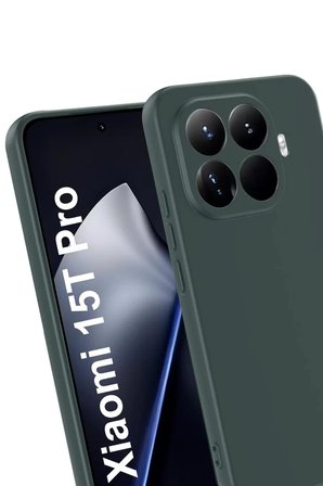 Newface Xiaomi Mi 15T Pro First Silikon - Koyu Yeşil