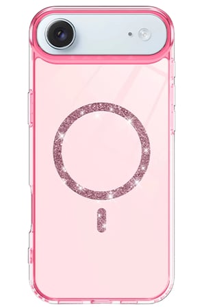 Newface Apple iPhone 17 Air Live Diamond Magsafe Kapak - Pembe