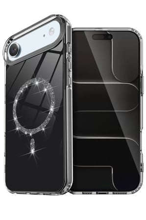 Newface Apple iPhone 17 Air Live Diamond Magsafe Kapak - Siyah