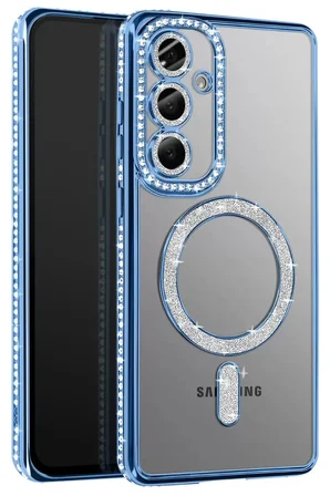 Newface Samsung Galaxy S26 Plus Joke Simli Magneticsafe Kılıf - Mavi