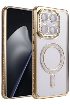 Newface Xiaomi Mi 15T Pro Joke Simli Magneticsafe Kılıf - Gold