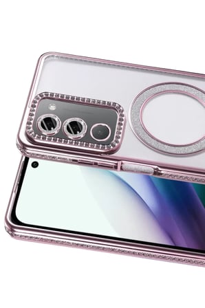 Newface Xiaomi Redmi 15 4G Joke Simli Magneticsafe Kılıf - Pembe
