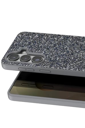 Onegif Samsung Galaxy S26 Bright Simli Kapak - Gümüş