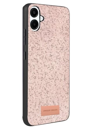 Onegif Samsung Galaxy A07 4G Bright Simli Kapak - Pembe