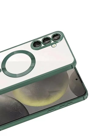 Newface Samsung Galaxy A57 5G Kross Magneticsafe Kapak - Koyu Yeşil