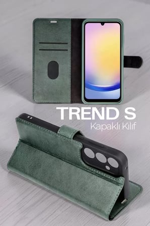 Newface Samsung Galaxy A37 5G Trend S Plus Kapaklı Kılıf - Kırmızı