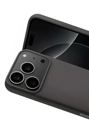 Newface Apple iPhone 17 Pro Max Nano içi Kadife Silikon - Gri