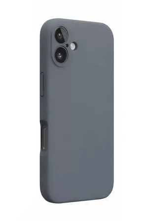Newface Apple iPhone 16 Plus Kılıf Nano içi Kadife Silikon - Gri