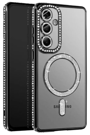 Newface Samsung Galaxy A57 5G Joke Simli Magneticsafe Kılıf - Siyah