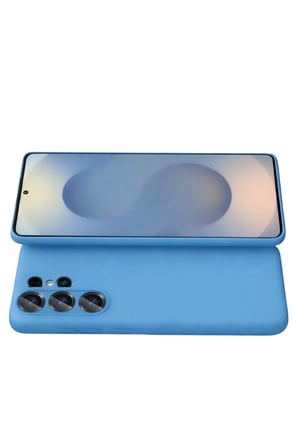 Newface Samsung Galaxy S26 Ultra Nano içi Kadife Silikon - Mavi
