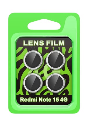 Newface Xiaomi Redmi Note 15 4G Raze Metal Kamera Lens - Gümüş
