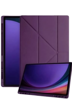 Newface Samsung Galaxy Tab A11 Kalemlikli Mars Tablet Kılıfı - Mürdüm