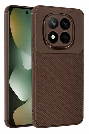 Newface Xiaomi Redmi Note 15 Pro 5G Auto Focus Karbon Kapak - Kahverengi