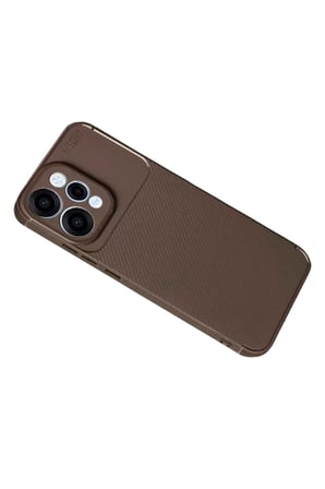 Newface Oppo Reno 15 Auto Focus Karbon Kapak - Kahverengi