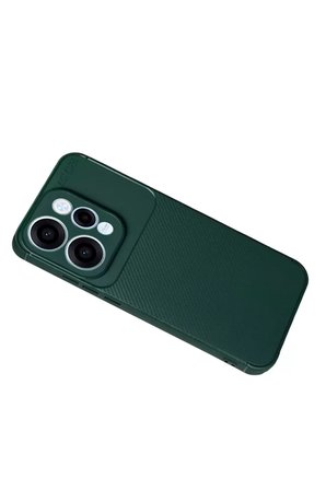 Newface Oppo Reno 15 Auto Focus Karbon Kapak - Koyu Yeşil