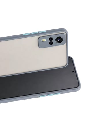 Newface Vivo Y53S Kılıf Montreal Silikon Kapak - Gri