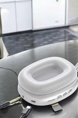 P9 Plus Kablosuz Kulak Üstü Bluetooth Kulaklık Beyaz Yüksek Ses Kaliteli