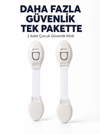 2 Adet Güçlü Yapışkanlı Çocuk Güvenlik Kilidi