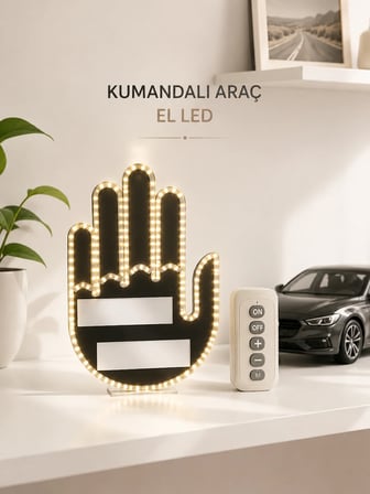 Aracınız İçin Eğlenceli ve Güvenli İletişim: LED Jest Lambası, Uzaktan Kumandalı, Kolay Montaj