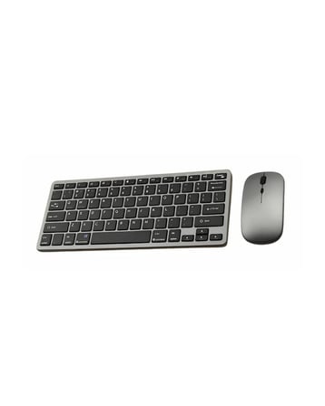 Bluetooth ve 2.4G Destekli Kablosuz Klavye Mouse Seti Şarj Edilebilir